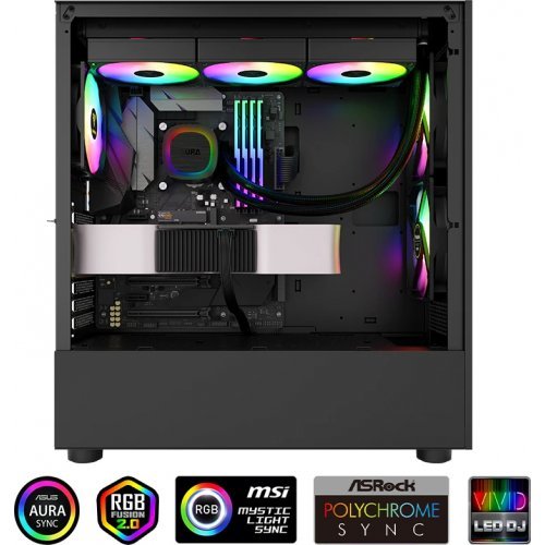 Охлаждане Gamdias GAMDIAS-AURA-GL360-V2-BK (снимка 14)