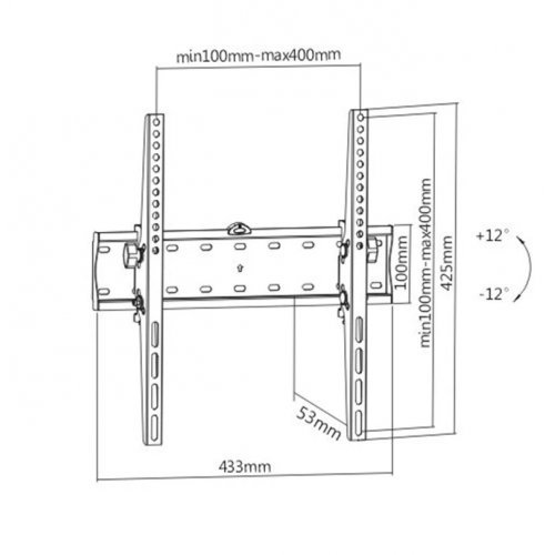 Стойки и стендове > Gembird WM-55T-02 (снимка 4)