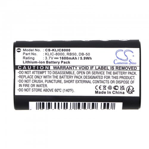 Батерия Cameron Sino CS-KLIC8000 (снимка 2)