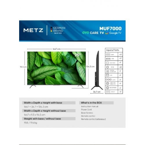Телевизор METZ 75MUF7000Z (снимка 4)