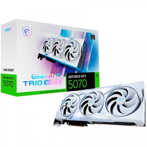 Видео карта MSI RTX_5070_12G_GAMING_TRIO_WHITE (снимка 1)