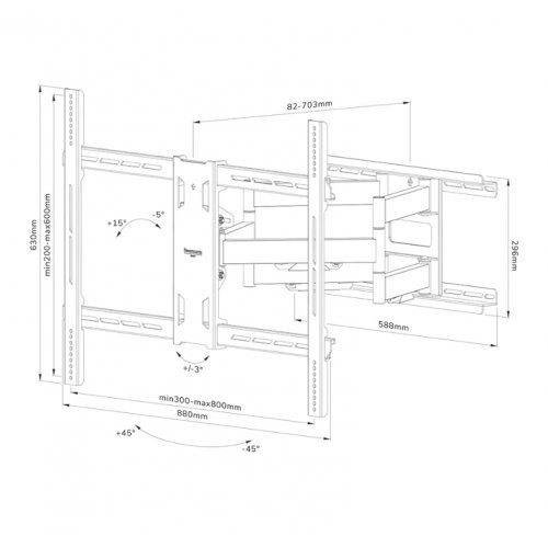 Стойки и стендове > NEOMOUNTS BY NEWSTAR WL40S-950BL18 (снимка 11)