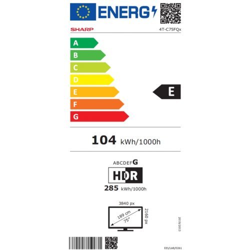 Телевизор Sharp 75FQ5E (снимка 6)