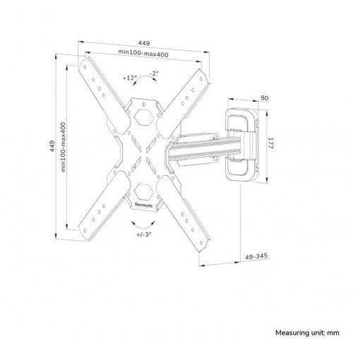 Стойки и стендове > NEOMOUNTS BY NEWSTAR WL40S-840BL14 (снимка 15)