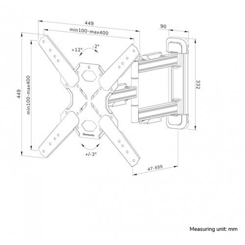 Стойки и стендове > NEOMOUNTS BY NEWSTAR WL40S-850BL14 (снимка 15)