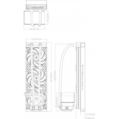 Охлаждане Thermalright WONDER-VISION-360-UB-ARGB-BK (снимка 3)