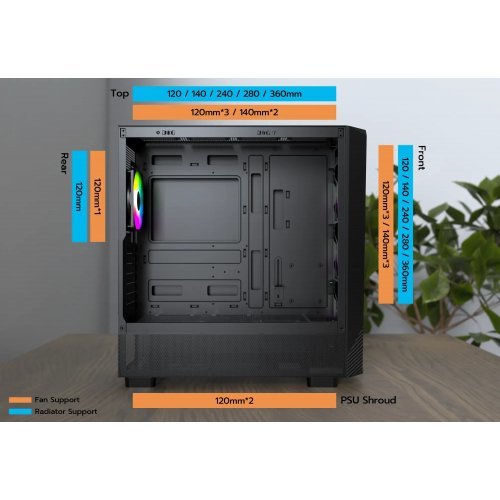 Компютърна кутия Montech MONTECH-X5-B (снимка 10)