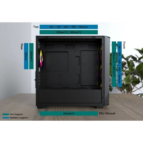 Компютърна кутия Montech MONTECH-X5M-B (снимка 10)