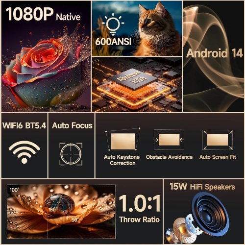 Дигитален проектор MagCubic MAGCUBIC-HY350MAX (снимка 4)