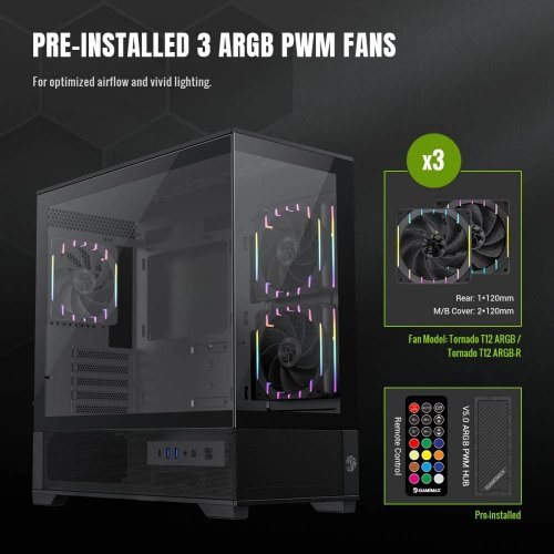 Компютърна кутия Gamemax GM-VISTA-2-MB (снимка 13)