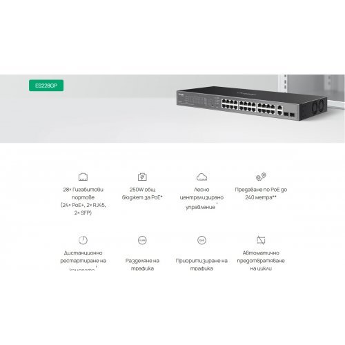 Суич TP-Link ES228GP (снимка 6)