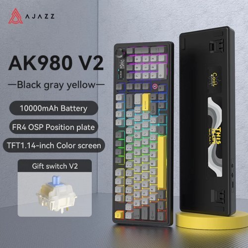 Клавиатура Ajazz AJ-AK980-V2-GS-BK (снимка 7)