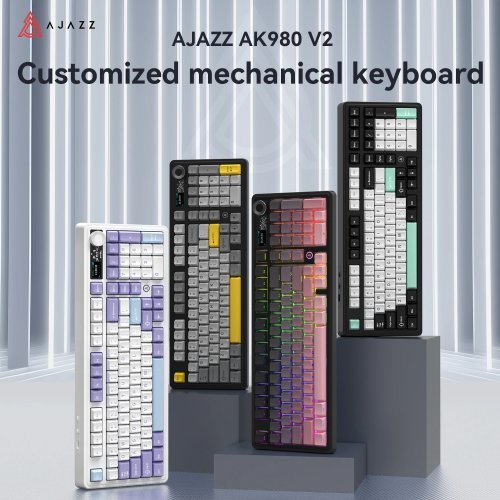 Клавиатура Ajazz AJ-AK980-V2-GS-BK (снимка 18)