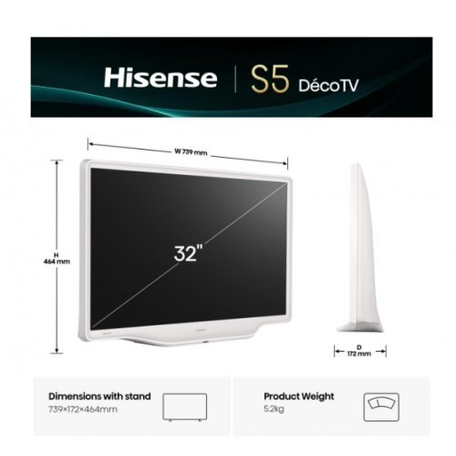 Телевизор Hisense 32S5Q (снимка 2)