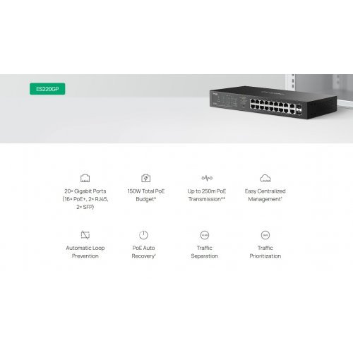 Суич TP-Link ES220GP (снимка 5)