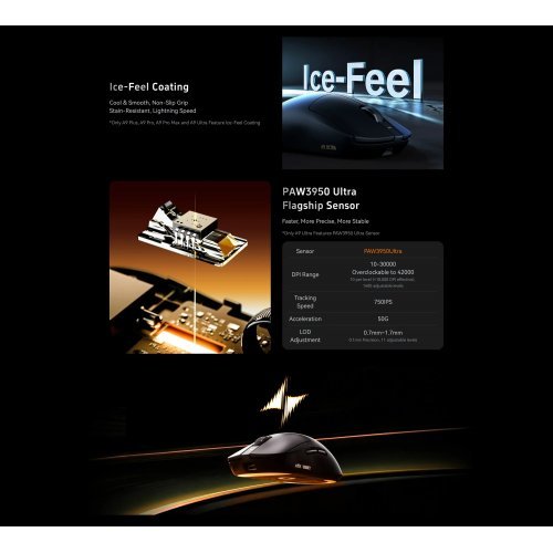 Мишка ATK ATK-A9-WH (снимка 7)