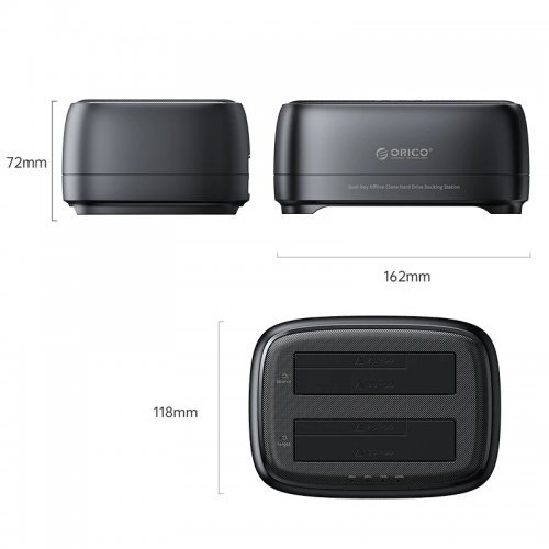 Кутия за диск Orico DD28C3-C-EU-BK-BP (снимка 2)
