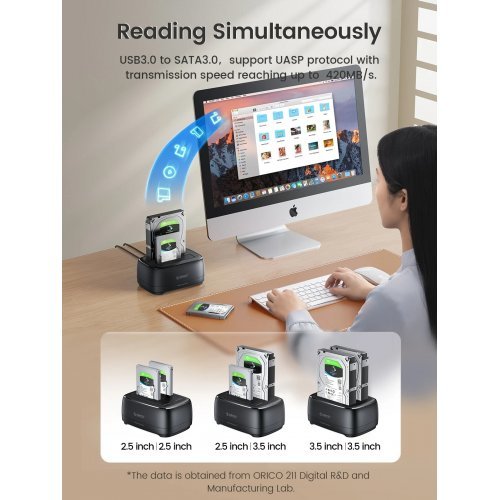 Кутия за диск Orico DD28C3-C-EU-BK-BP (снимка 9)