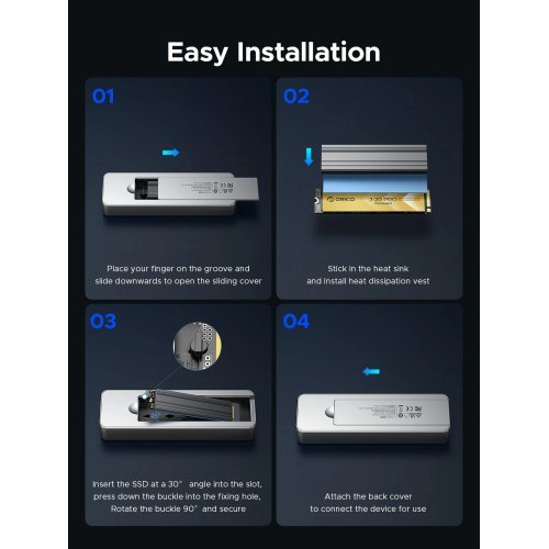 NAS устройство Orico OUM2-G20-SV-BP (снимка 12)