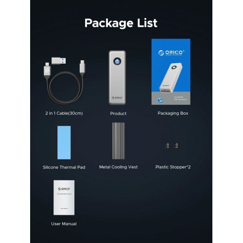 NAS устройство Orico OUM2-G20-SV-BP (снимка 16)