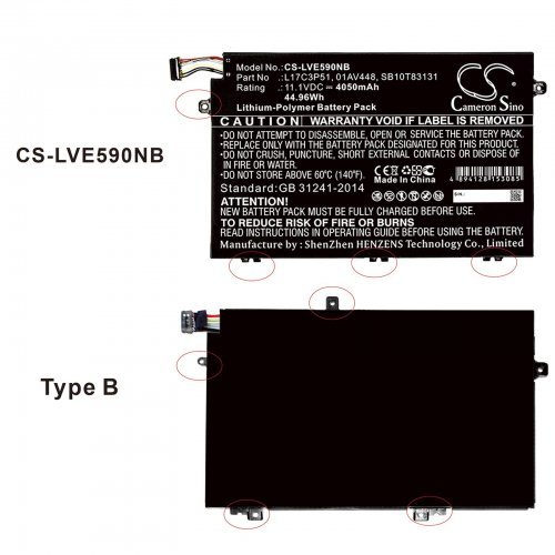 Батерия за лаптоп Cameron Sino CS-LVE590NB (снимка 4)