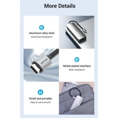 Докинг станция Vention TOLHB (снимка 13)