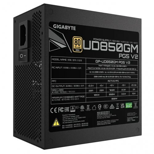 Захранващ блок Gigabyte GP-UD850GM PG5 V2 (снимка 3)