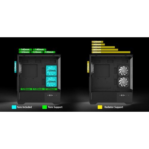 Компютърна кутия Zalman ZM-CHRONIX-V2-BLACK (снимка 14)