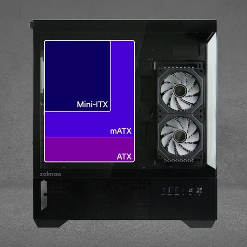 Компютърна кутия Zalman ZM-CHRONIX-V2-BLACK (снимка 16)