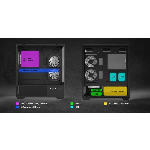 Компютърна кутия Zalman ZM-CHRONIX-V2-BLACK (снимка 19)