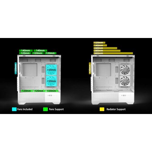 Компютърна кутия Zalman CHRONIX-V2-WHITE (снимка 10)