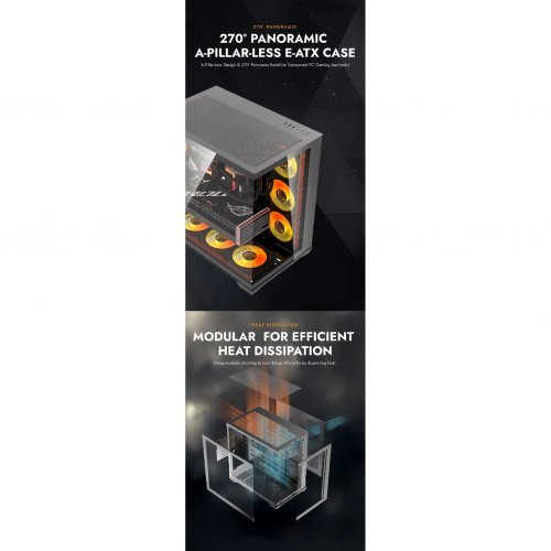 Компютърна кутия Darkflash C280-7F-BLACK (снимка 11)