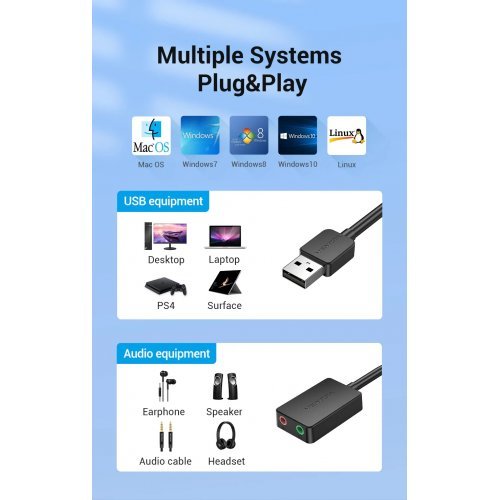 Звукова карта Vention CDYB0 (снимка 8)