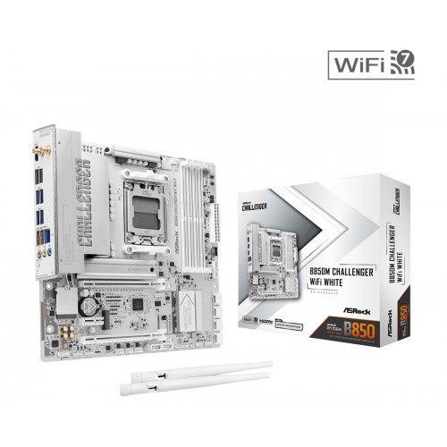 Дънна платка ASRock B850M CHALLENGER WIFI WHITE (снимка 5)