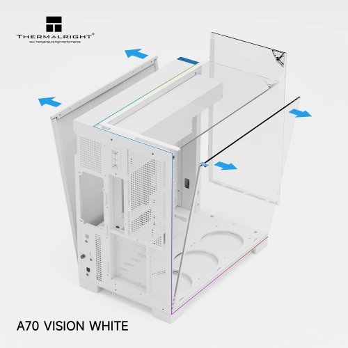 Компютърна кутия Thermalright TR-A70-VISION-WH (снимка 5)