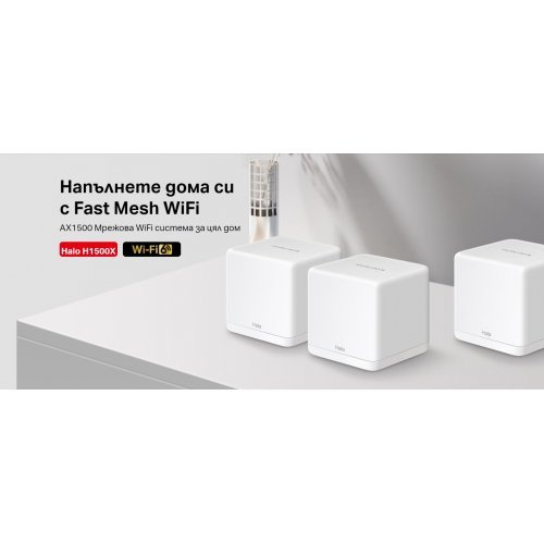 Безжичен рутер Mercusys Halo H1500X(2-pack) (снимка 3)