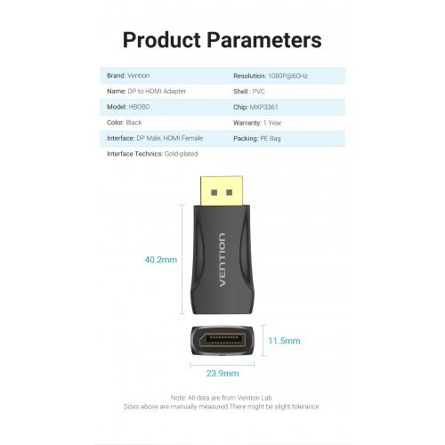 Видео конвертор Vention HBOB0 (снимка 8)