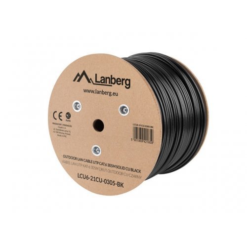 Мрежов кабел Lanberg LCU6-21CU-0305-BK (снимка 1)