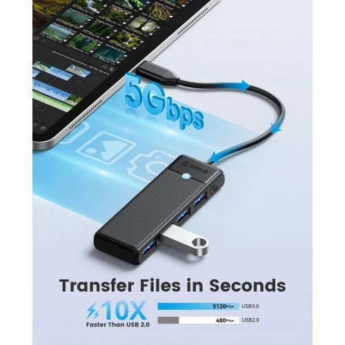 USB хъб Orico PAPW4A-C3-015-WH-EP (снимка 3)
