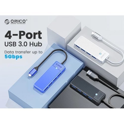 USB хъб Orico PAPW4A-C3-015-WH-EP (снимка 8)