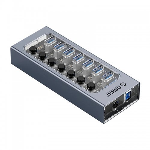 USB хъб Orico AT2U3-7AB-EU-GY-BP (снимка 1)