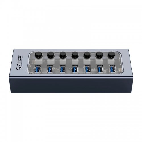 USB хъб Orico AT2U3-7AB-EU-GY-BP (снимка 3)
