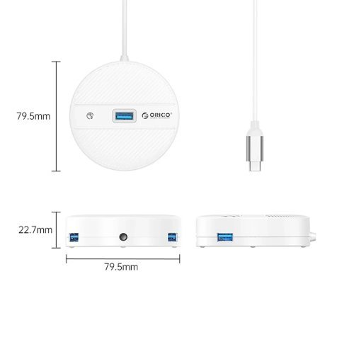 USB хъб Orico YS4-C3-03-WH-BP (снимка 2)