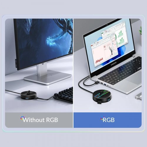 USB хъб Orico YS4-C3-03-WH-BP (снимка 8)