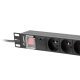 Разклонител Lanberg PDU-08E-0200-BK