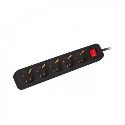 Разклонител Lanberg PS1-05F-0150-BK
