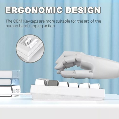 Клавиатура Ajazz AJ-AK820-BS-WH-DIY (снимка 7)