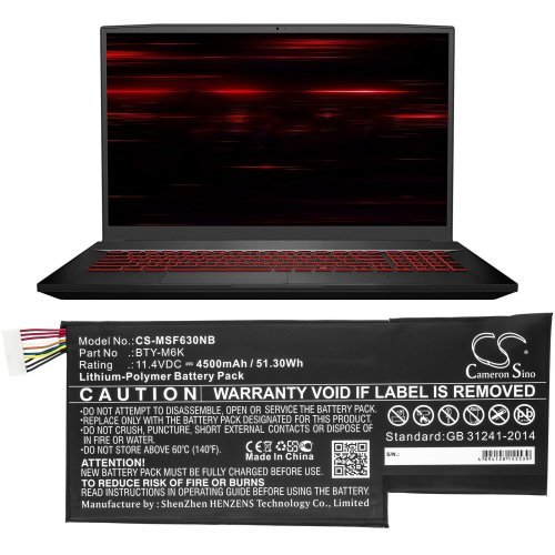 Батерия за лаптоп Cameron Sino CS-MSF630NB (снимка 3)