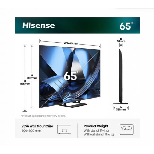 Телевизор Hisense 65U7SE (снимка 2)