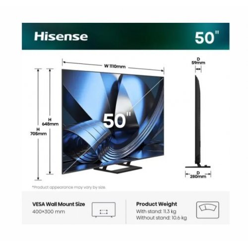 Телевизор Hisense 50U7SE (снимка 2)